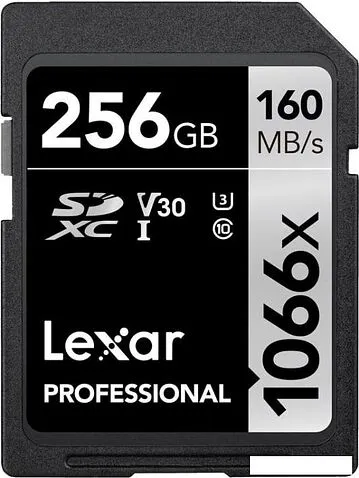 Карта памяти Lexar Professional 1066x SDXC LSD1066256G-BNNNG 256GB