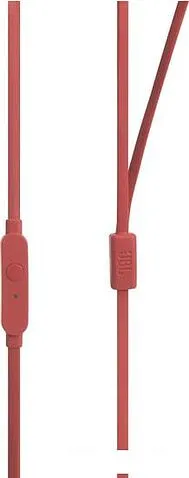 Наушники с микрофоном JBL T110 (красный)