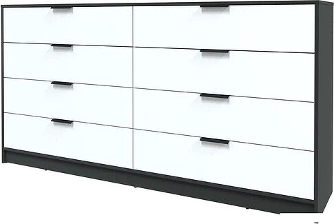 Комод Интерлиния Концепт КТ-К197 (белый платинум/антрацит)