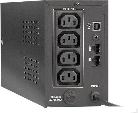 Источник бесперебойного питания ExeGate Power Back BNB-650.LED.AVR.C13.RJ.USB