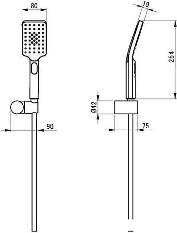 Душевой гарнитур  Deante Alpinia NGA_Z41K