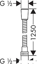 Душевой шланг Hansgrohe Metaflex 28262000