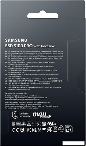 SSD Samsung 9100 Pro с радиатором 1TB MZ-VAP1T0CW