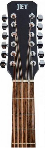 Электроакустическая гитара JET JDEC-255/12 BKS