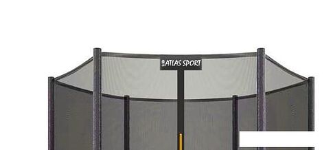 Батут Atlas Sport 140 см - 4.5ft (внешняя сетка, сливовый)