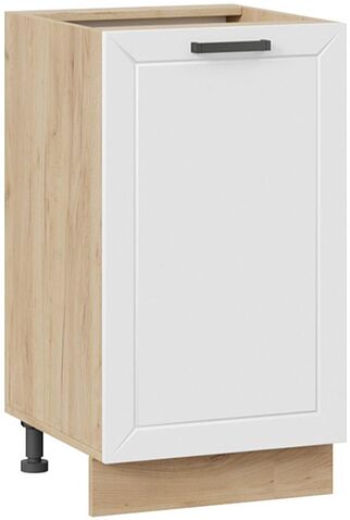 Шкаф напольный Трия Лорас 1Н45 (дуб крафт золотой/холст белый)