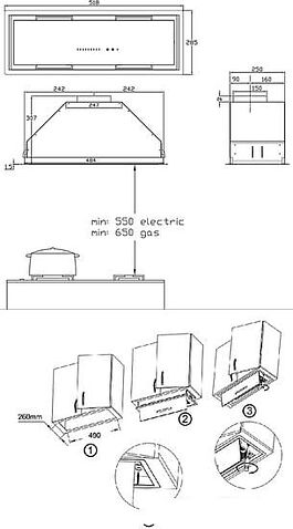 Кухонная вытяжка Korting KHI 6997 GW