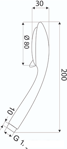 Душевая лейка Rubineta Oka 622062