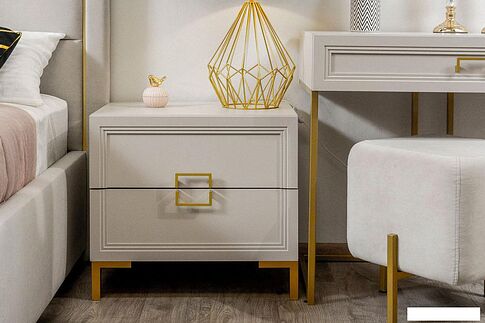 Тумба Ангстрем Дольче спальня ДЛ-305.03 исп.3 (кашемир серый)