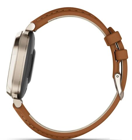 Умные часы Garmin Lily 2 Classic (кремовое золото/коричневый)
