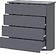 Комод Mio Tesoro КМ 4 (графит серый)