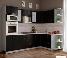 Готовая кухня Интерлиния Мила Крафт 1.68x2.6 правая (дуб английский)