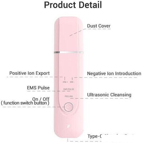 Прибор для ультразвукового пилинга InFace MS7100 (розовый)