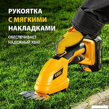 Кусторез + ножницы Denzel CGS-100 59430 (с 1-им АКБ)
