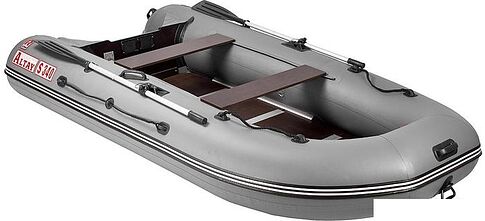 Моторно-гребная лодка Тонар Алтай S340 R-Line (серый)