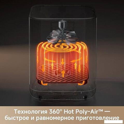 Аэрогриль (аэрофритюрница) Trouver Air Fryer FD10s Pro 6L (черный)