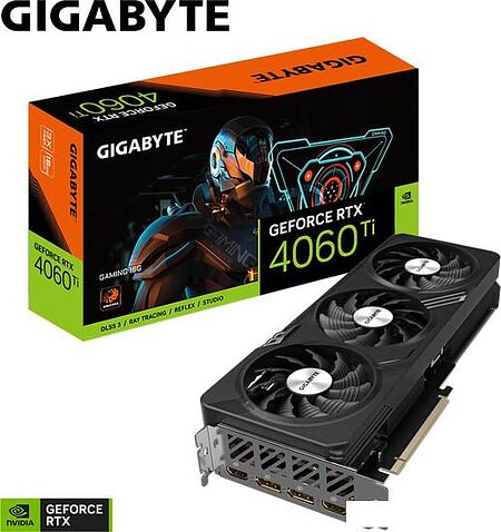 Видеокарта Gigabyte GeForce RTX 4060 Ti Gaming 16G GV-N406TGAMING-16GD