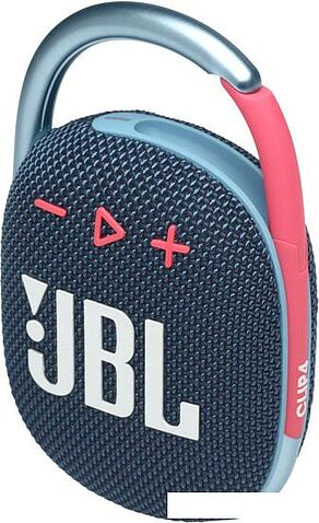 Беспроводная колонка JBL Clip 4 (темно-синий/розовый)