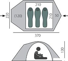 Экспедиционная палатка BTrace Talweg 3+ Экспедиционная палатка BTrace Talweg 3+