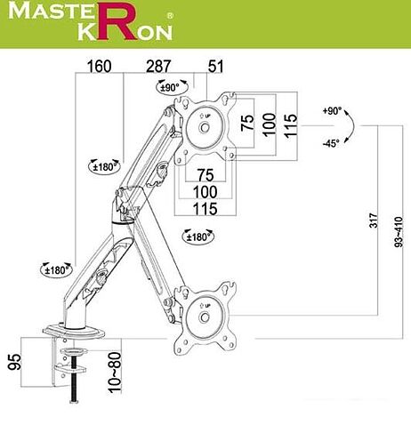Кронштейн MasterKron UDT20-C012