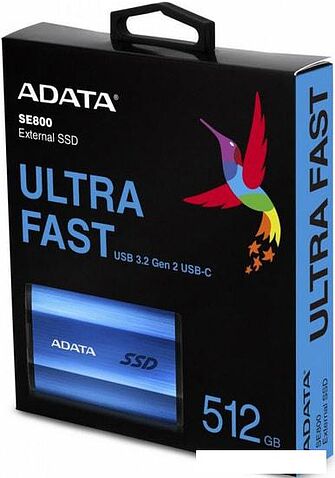 Внешний накопитель A-Data SE800 ASE800-512GU32G2-CBL 512GB (синий)