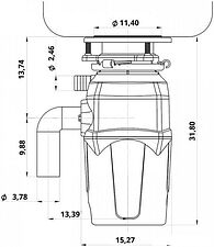 Измельчитель пищевых отходов ARFEKA FWD Max
