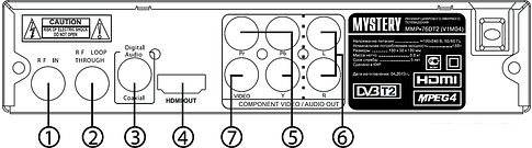 Приемник цифрового ТВ Mystery MMP-76DT2
