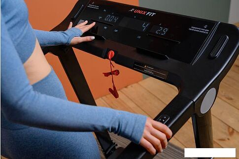 Электрическая беговая дорожка Unixfit Hi-tech F2 (dark storm)