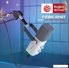 Проводной микрофон FIFINE AM8T (белый)