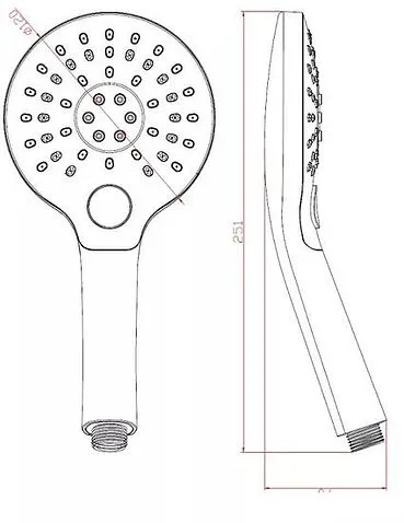 Душевая лейка Esko SPL1103