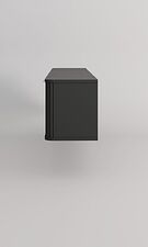 Тумба Arvento Rondo навесная 3D (графит/дарк грей)