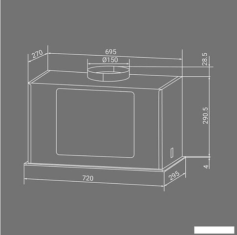 Кухонная вытяжка Hiberg VMF 8191 B