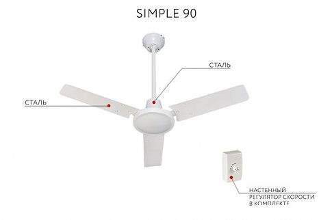 Вентилятор Dreamfan Simple 90 50090