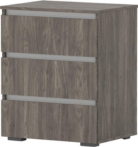 Комод Кортекс-мебель Бари 60 3ш (орех элия/орех элия/белый)