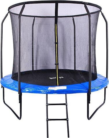 Батут Sundays JumpX 8FT (синий, с сеткой, с лестницей)