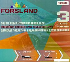 Подкатной домкрат Forsland T830018 3т