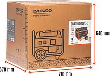 Бензиновый генератор Daewoo Power GDA 10500DPLi-3