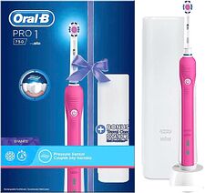 Электрическая зубная щетка Oral-B Pro 1 750 3D White D16.513.1UX (розовый) Электрическая зубная щетка Oral-B Pro 1 750 3D White D16.513.1UX (розовый)