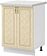 Шкаф напольный Mio Tesoro Модена ШН 600 (белый/дуб ваниль)