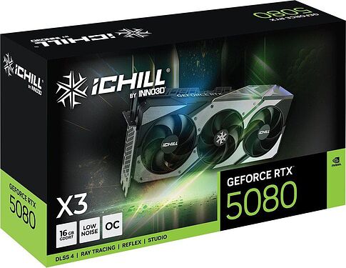Видеокарта Inno3D GeForce RTX 5080 iChill X3 C50803-16D7X-176069H