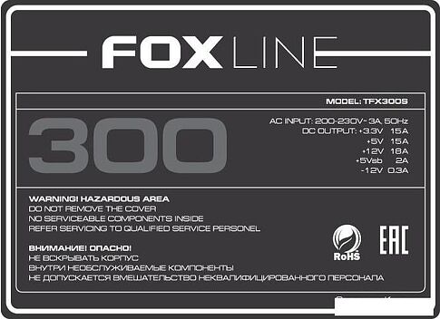 Корпус Foxline FL-1001 FL-1001-TFX300S