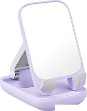 Подставка Baseus Seashell Series Phone Stand (с зеркалом, сиреневый) Подставка Baseus Seashell Series Phone Stand (с зеркалом, сиреневый)