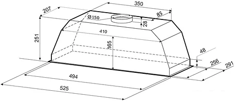 Кухонная вытяжка Krona Ameli 600 inox S