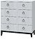 Комод MLK Шарлиз (белое сияние/белый снег)