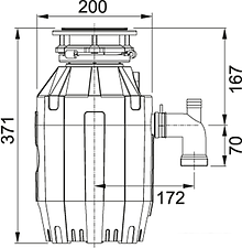 Измельчитель пищевых отходов Franke Turbo Elite TE-75 134.0535.241 Измельчитель пищевых отходов Franke Turbo Elite TE-75 134.0535.241