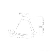 Кухонная вытяжка Elica Coraline WH/A/60 T.Grezzo PRF0041810B Кухонная вытяжка Elica Coraline WH/A/60 T.Grezzo PRF0041810B