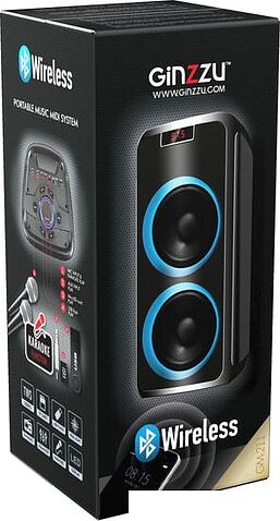 Колонка для вечеринок Ginzzu GM-211