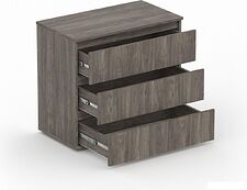 Комод Кортекс-мебель Бари 80 3ш (орех элия/орех элия/орех элия)