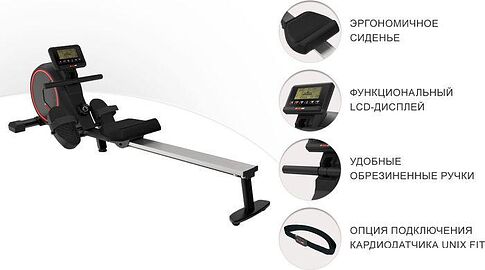 Гребной тренажер Unixfit Techno Rower 410