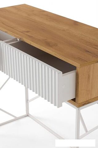 Консольный стол RasGar Грация 2 (белый/дуб сантана/белый